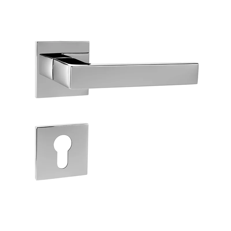Klika dveří TI - ČTVERCOVÁ - HR 2275Q 5S Povrch: CHL - Chrome Glossy (03) - Obrázek 2