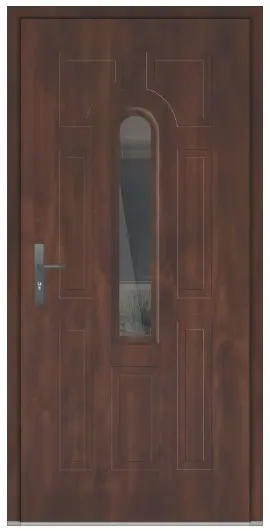 Vchodové dveře Wiked Termo Prestige Lux vzor 1 plné - dveře + zárubeň + klika (Kópia) (Kópia) (Kópia)
