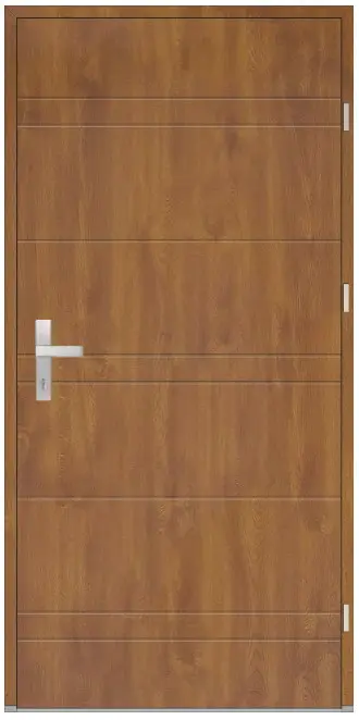 Vchodové dveře Wiked Termo Prestige Lux vzor 1 plné - dveře + zárubeň + klika (Kópia)