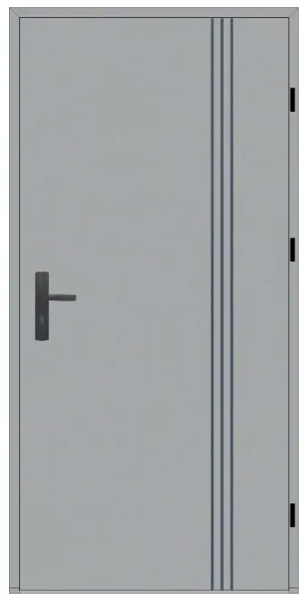 Vchodové dveře Wiked Termo Prestige Lux vzor 1 plné - dveře + zárubeň + klika (Kópia)