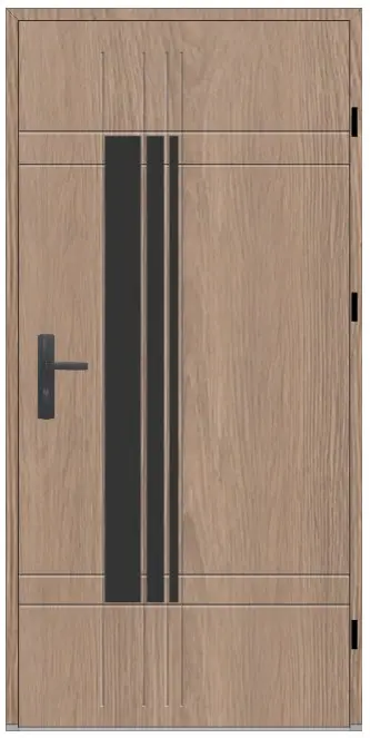 Vchodové dveře Wiked Termo Prestige Lux vzor 1 plné - dveře + zárubeň + klika (Kópia)