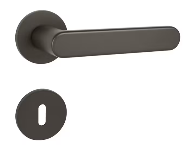 Klika na dveře TI - ROUND - R 3957 5S, Povrch: GRM - grafit mat (141)