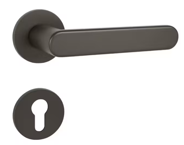 Klika na dveře TI - ROUND - R 3957 5S, Povrch: GRM - grafit mat (141) - Obrázek 2