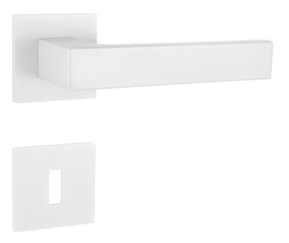 Klika na dveře TI - SQUARE - HR 4275Q 5S, Povrch: BIM - bílá mat (152)