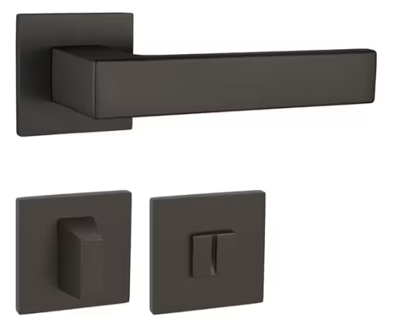 Klika na dveře TI - SQUARE - HR 4275Q 5S, Povrch: GRM - grafit mat (141) - Obrázek 3