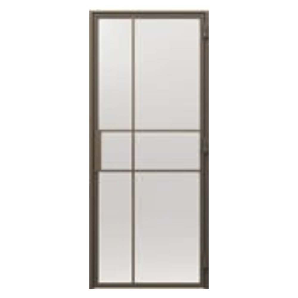 Interiérové dvere Porta Doors Loft Stalowe (oceľové) model 4, oceľový rám s tvrdeným sklom