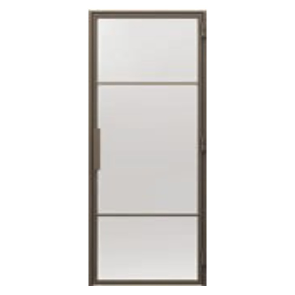 Interiérové dvere Porta Doors Loft Stalowe (oceľové) model 6, oceľový rám s tvrdeným sklom